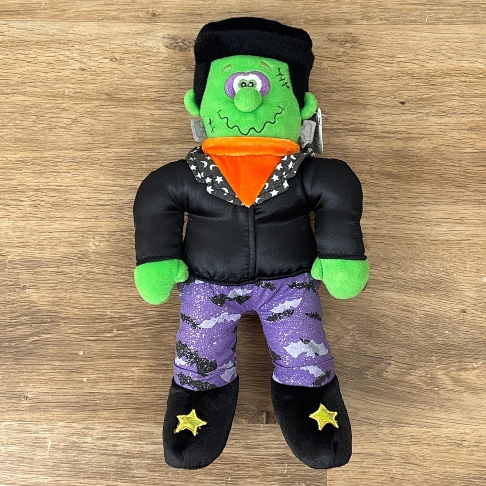 Gund Kids Frightstein Cacklin Light Up Frankenstein Plush Halloween 88504